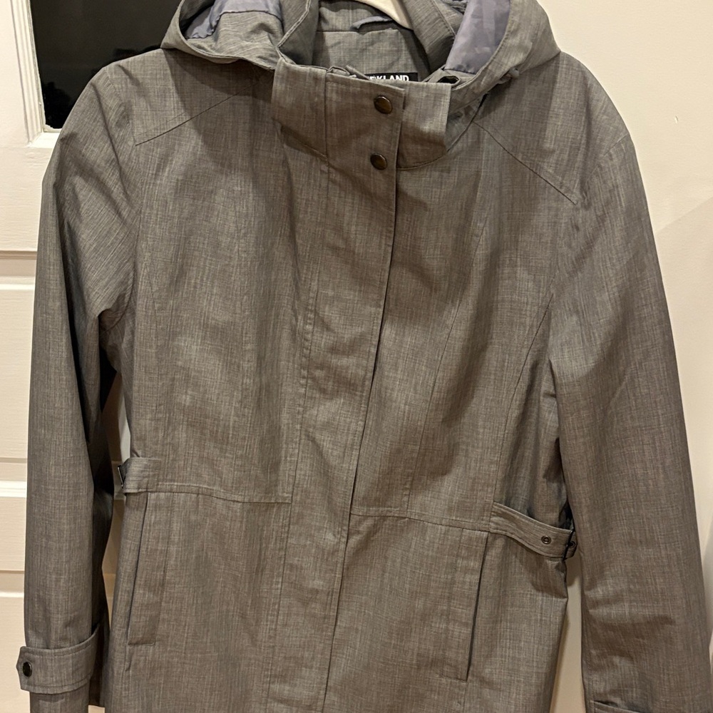 Kirkland Signature Gray Women's Trench Coat - Picture 5 of 16